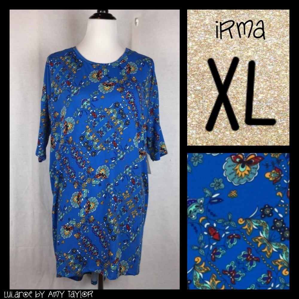 NWT LuLaRoe Irma Tunic - Floral - XL